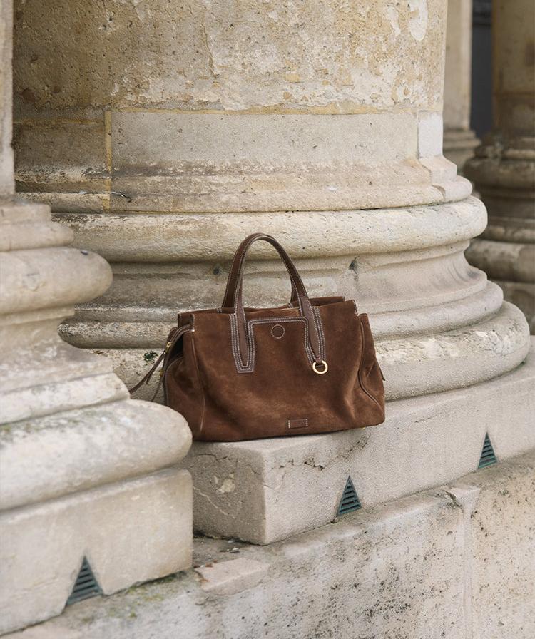 Retro Suede Tote Bag