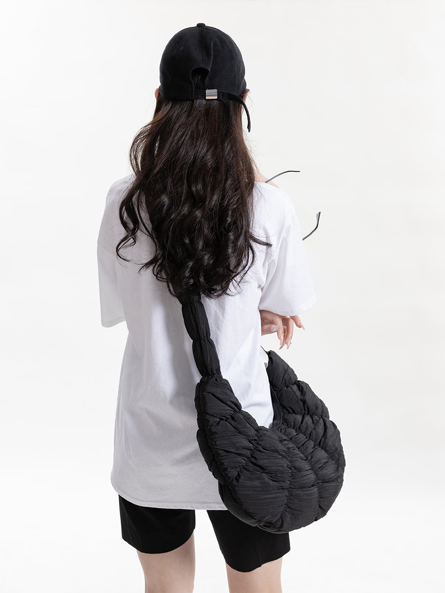 Crossy Pleated Shoulder Bag