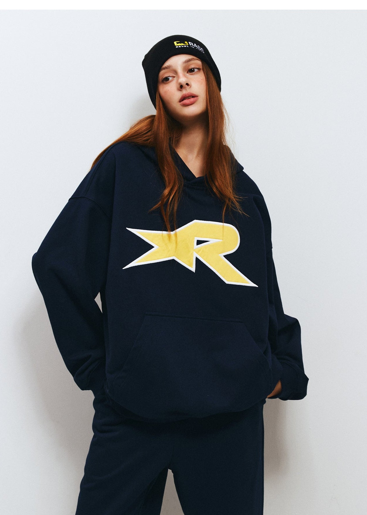 RASS Star Contrasting Patch Hoodie
