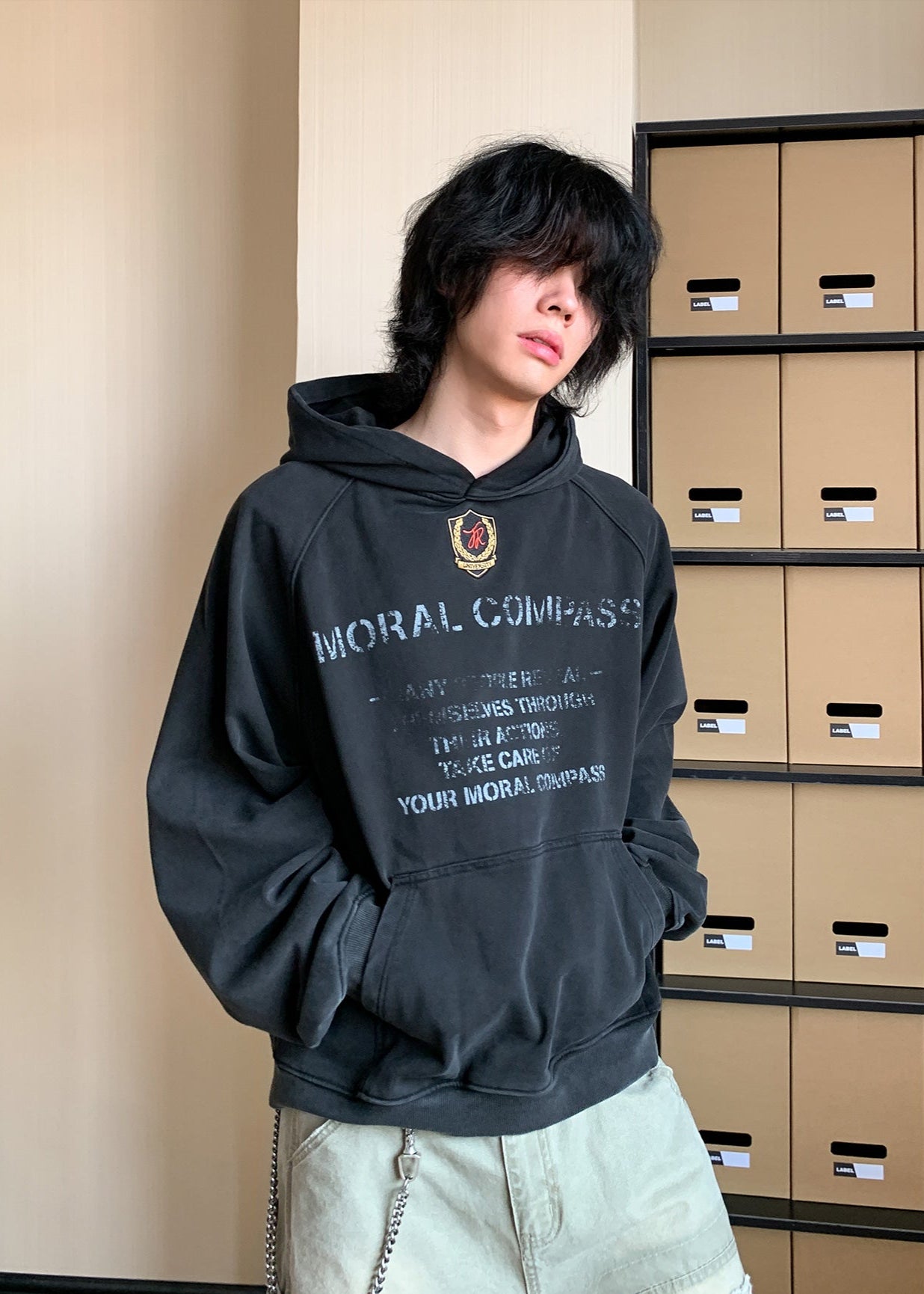 Moral Compass Graphic Hoodie