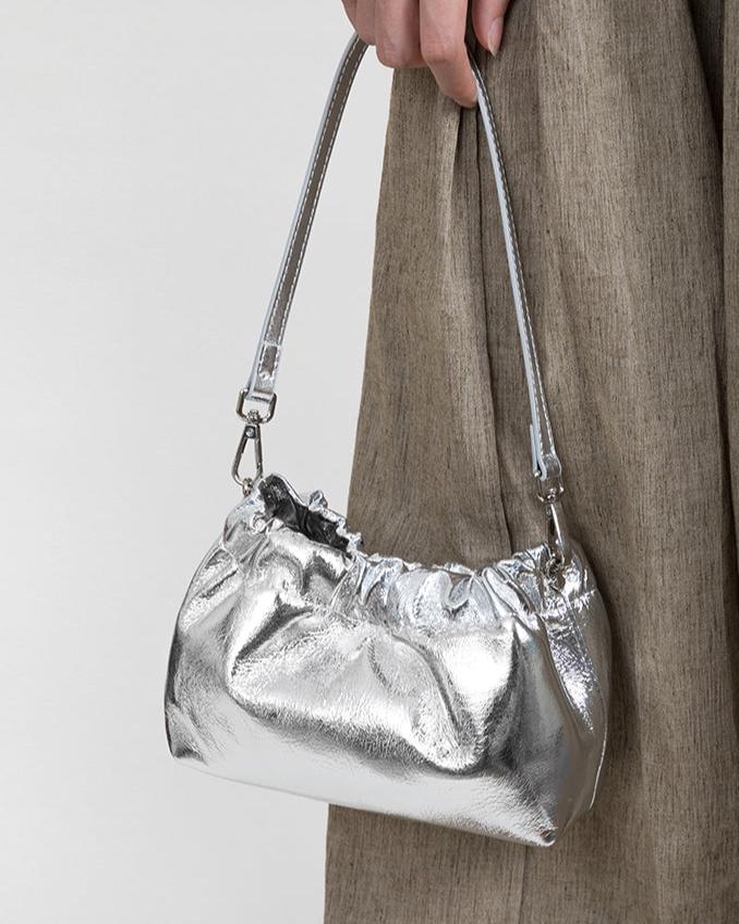 Mini Metallic Messenger Bag