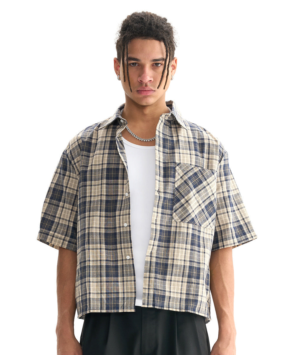Checkered Short Sleeve Shirts