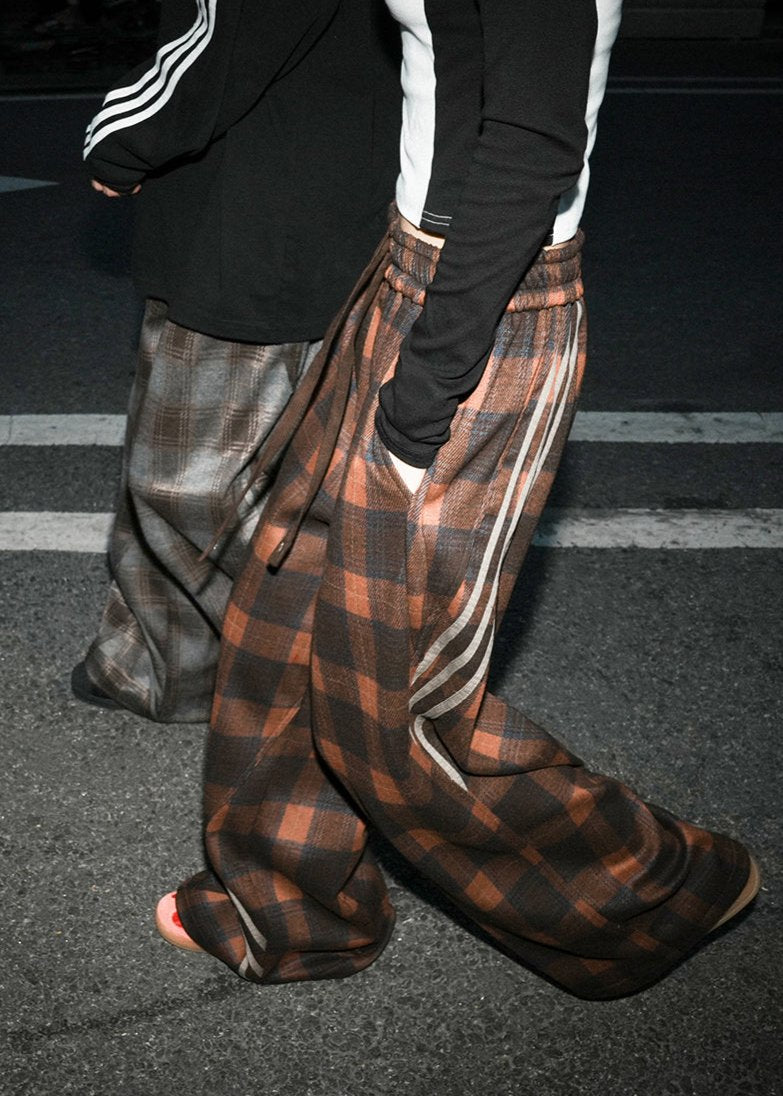 Maillard Plaid Stripe Pants