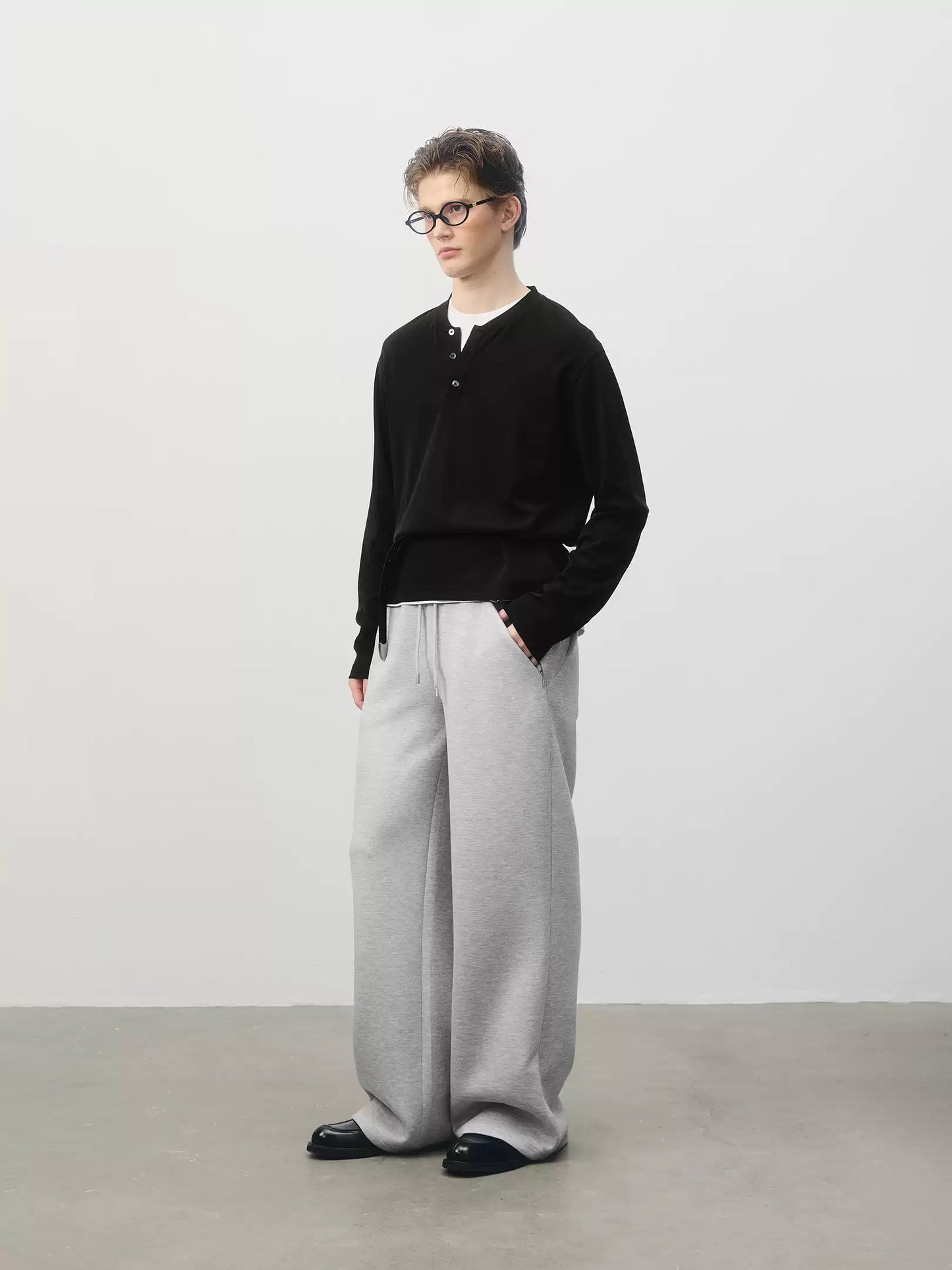 Wide-Leg Sweatpants
