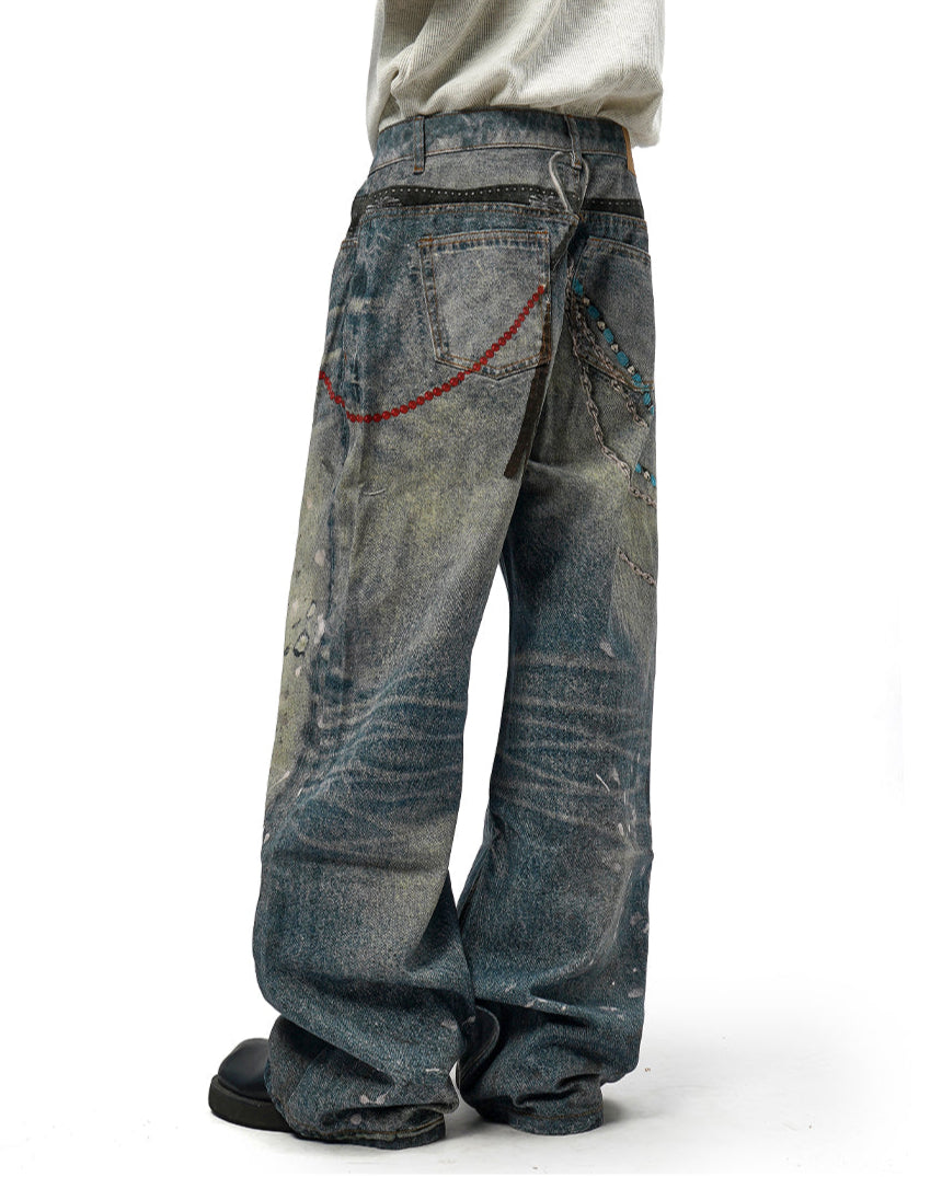 Chain 3D Pants