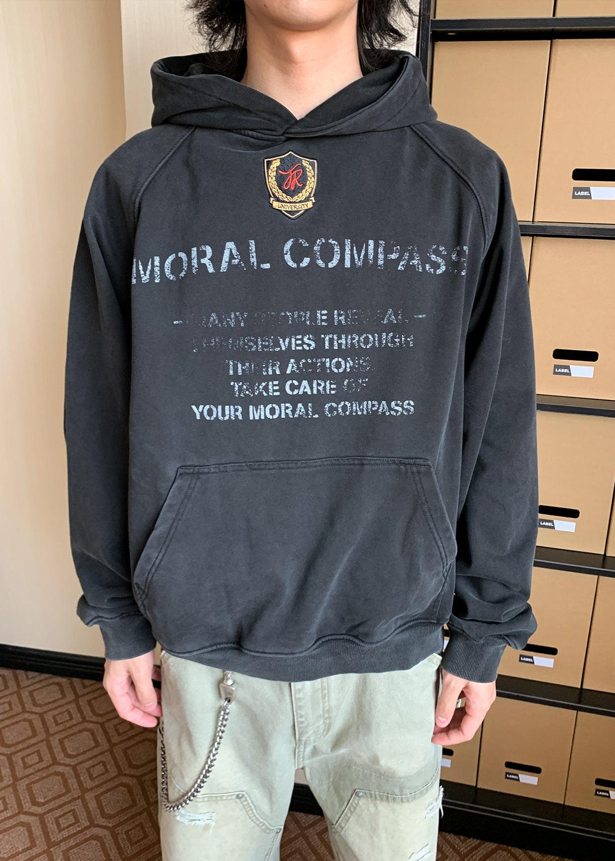 Moral Compass Graphic Hoodie