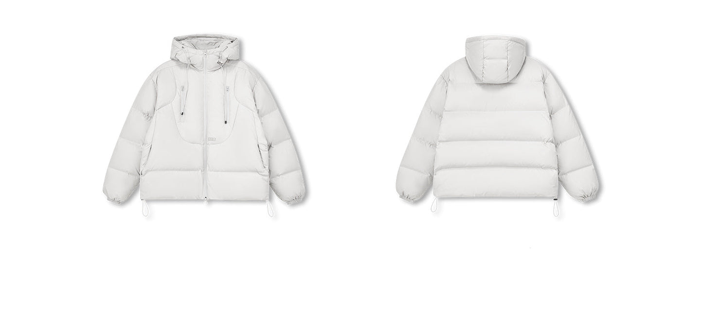 Schwarze isolierte Winterjacke