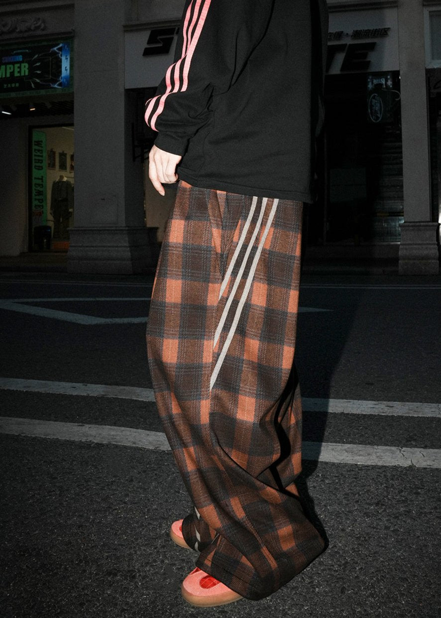 Maillard Plaid Stripe Pants