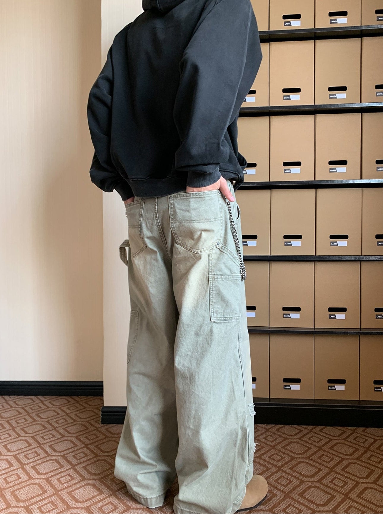 Double Knee Distressed Pants