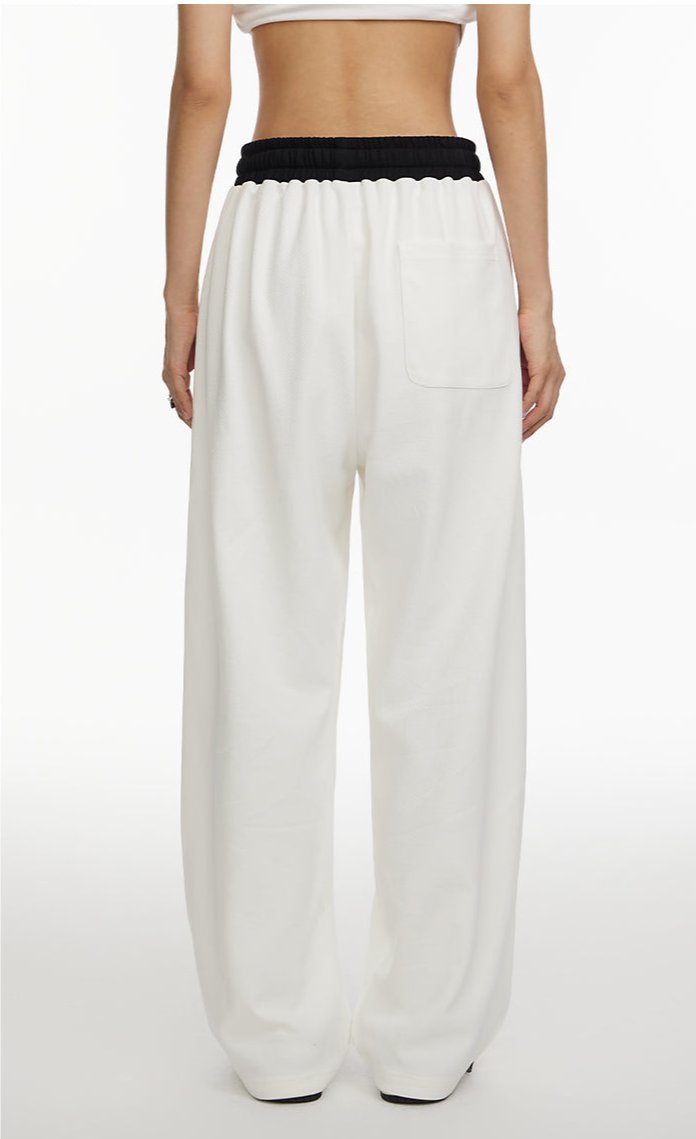 Drawstring Wide-Leg Pants