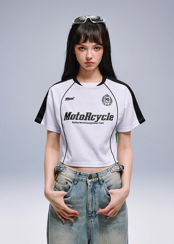 MotoRcycle Racing Crop Top