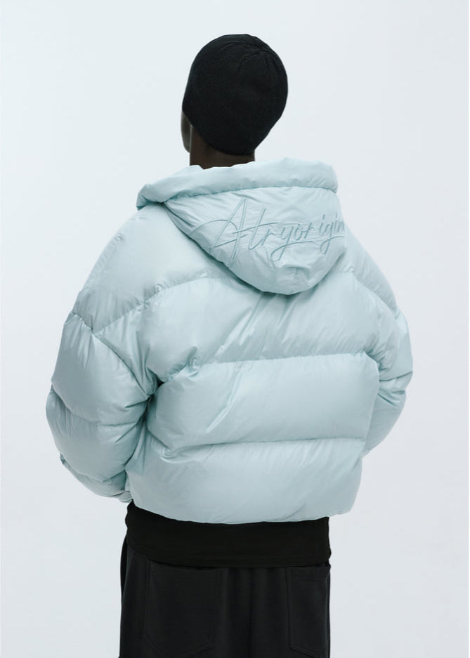 Cropped Retro Puffer Jacket
