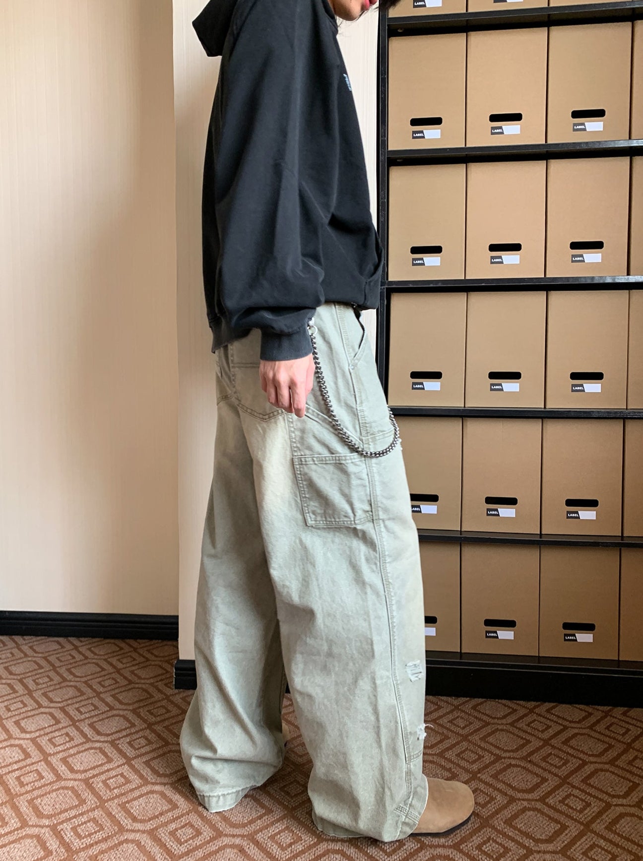 Double Knee Distressed Pants