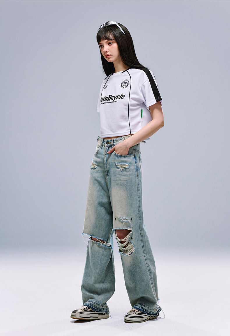 MotoRcycle Racing Crop Top