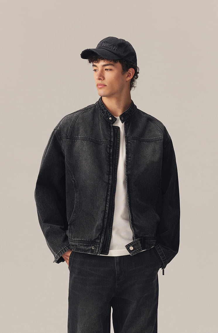 Denim Bomber Jacket
