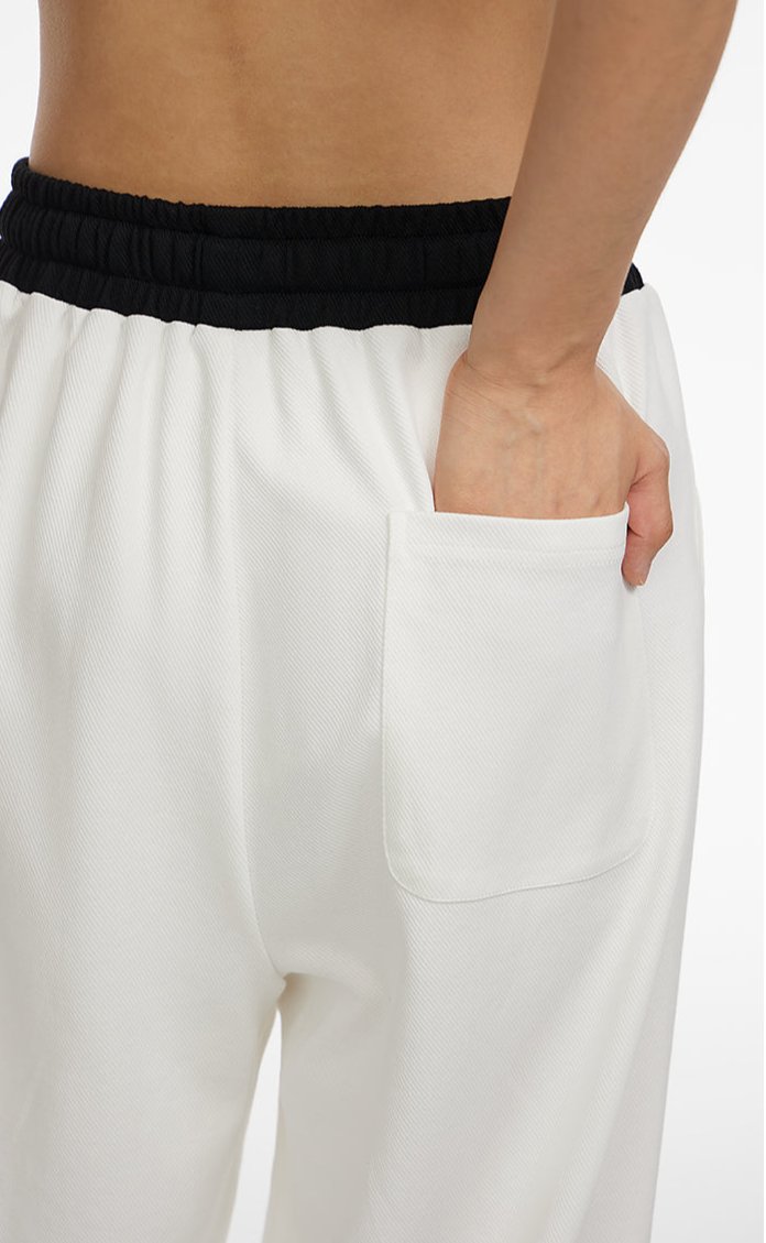 Drawstring Wide-Leg Pants