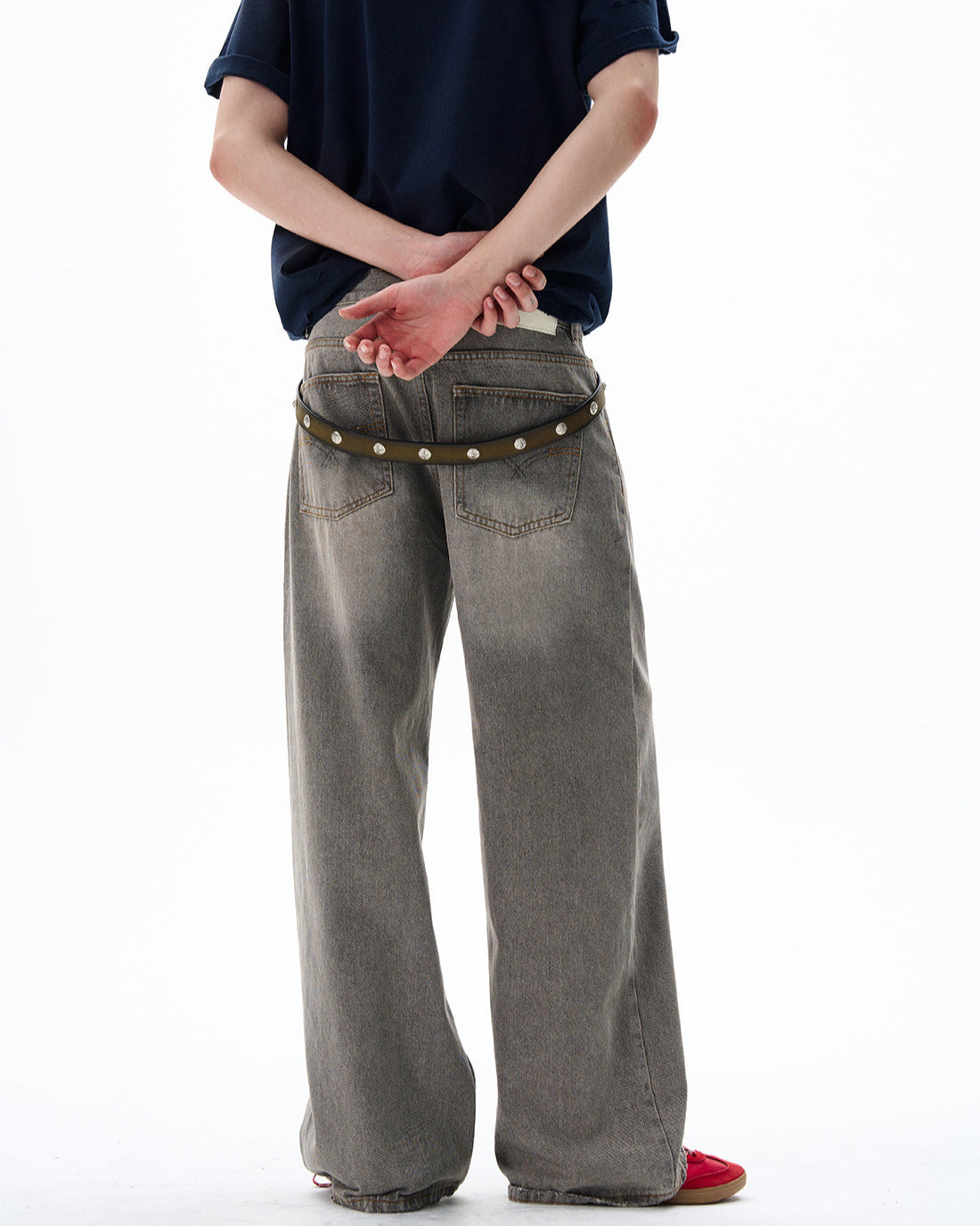 Washed Staight Pants