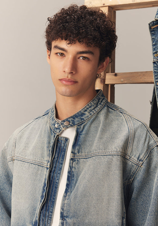 Denim Bomber Jacket