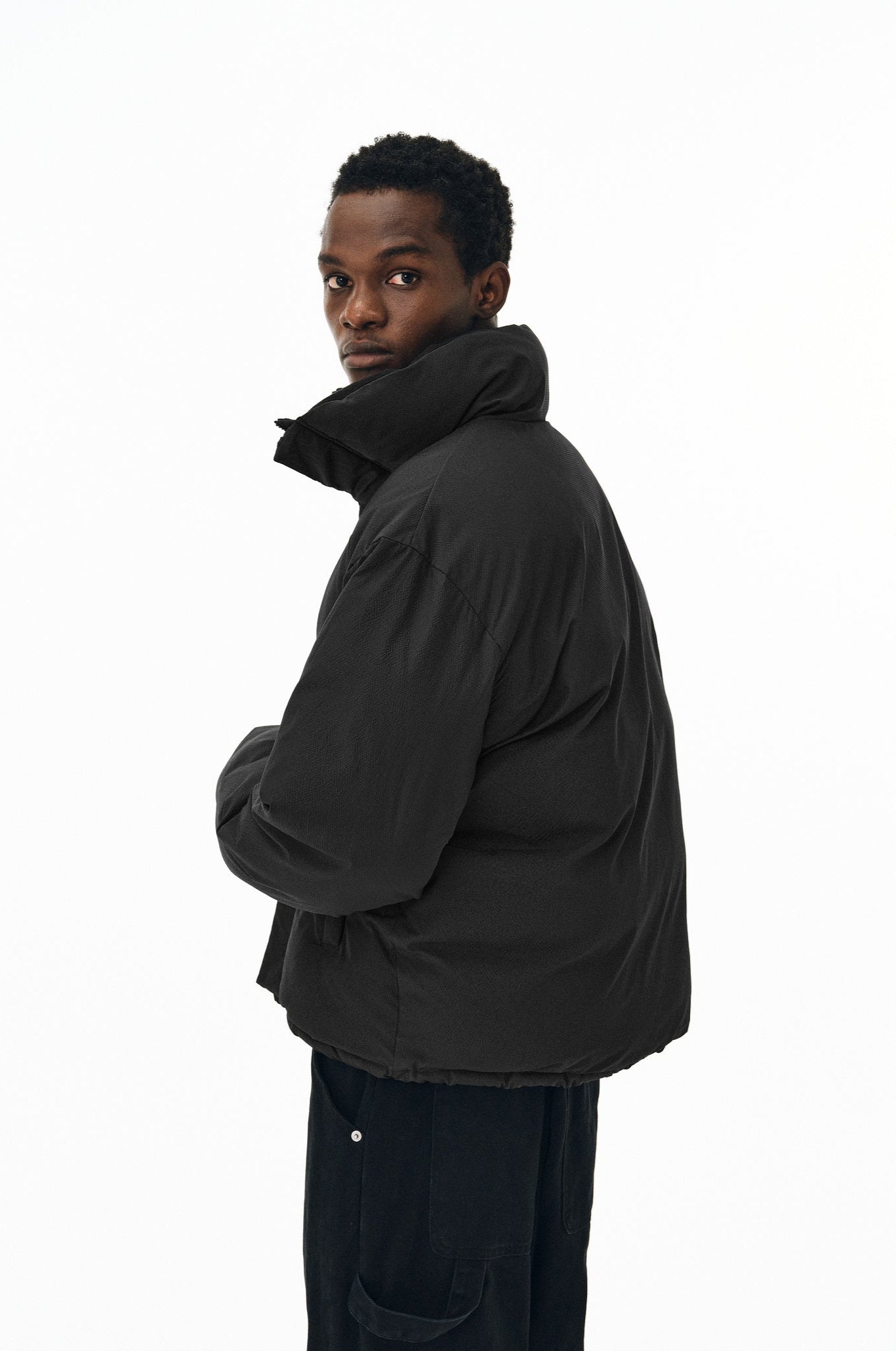 Textured Puffer Jacket