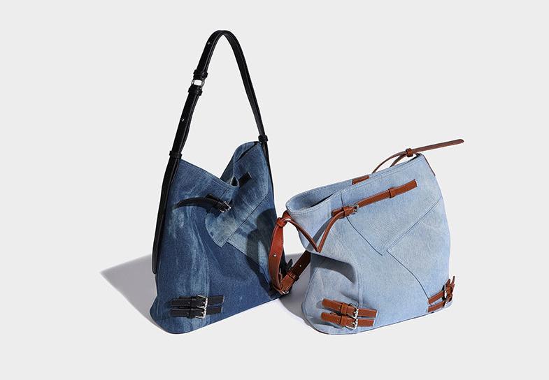 Classic Denim Bucket Bag