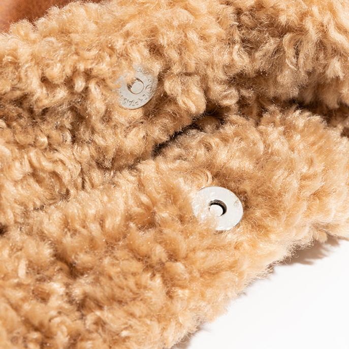 Faux Fur Bucket Messenger Bag