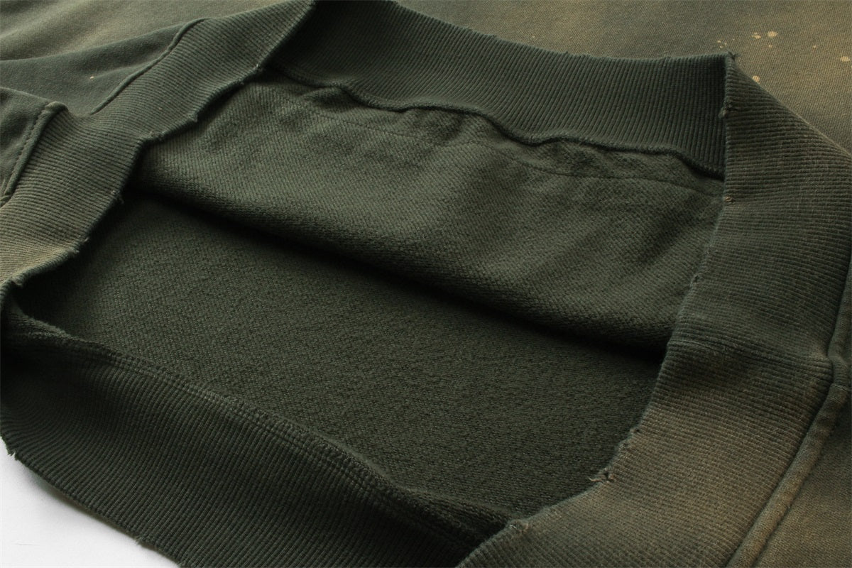 Distressed Box Hoodie