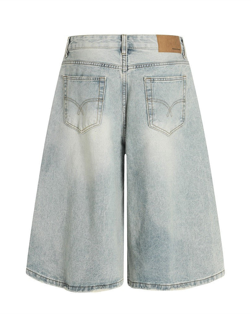 VINTAGE WASH WIDE SHORTS image 1