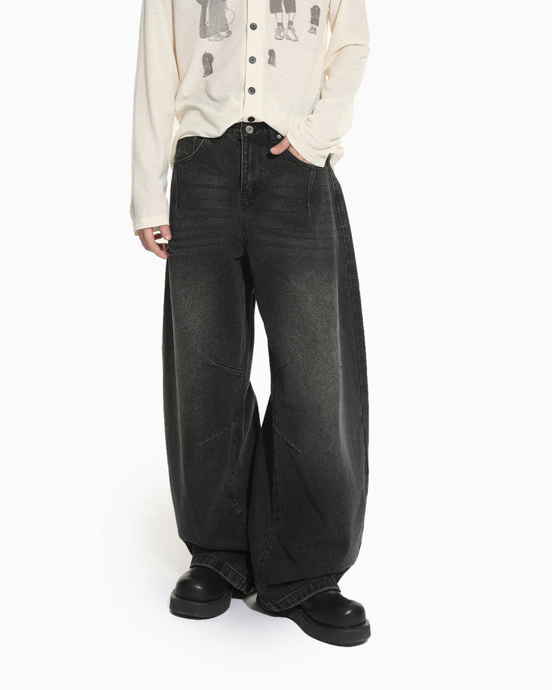 Vintage wash finish with visible paneling and seam detailing image 2