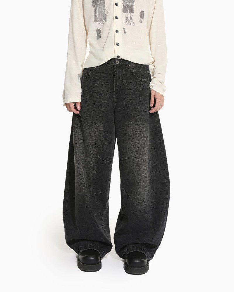 Vintage wash finish with visible paneling and seam detailing image 0