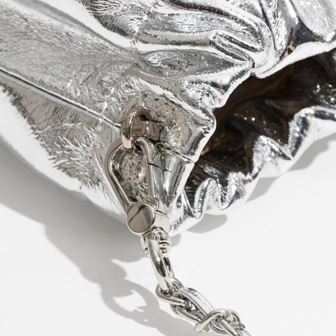 Mini Metallic Messenger Bag