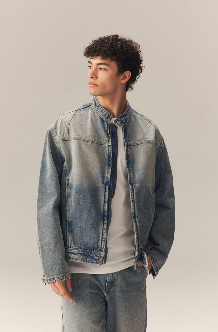 Denim Bomber Jacket
