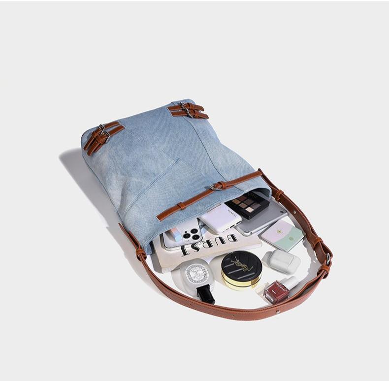 Classic Denim Bucket Bag