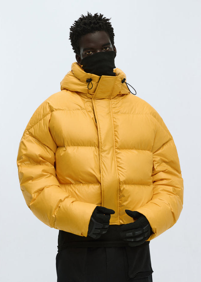 Cropped Retro Puffer Jacket