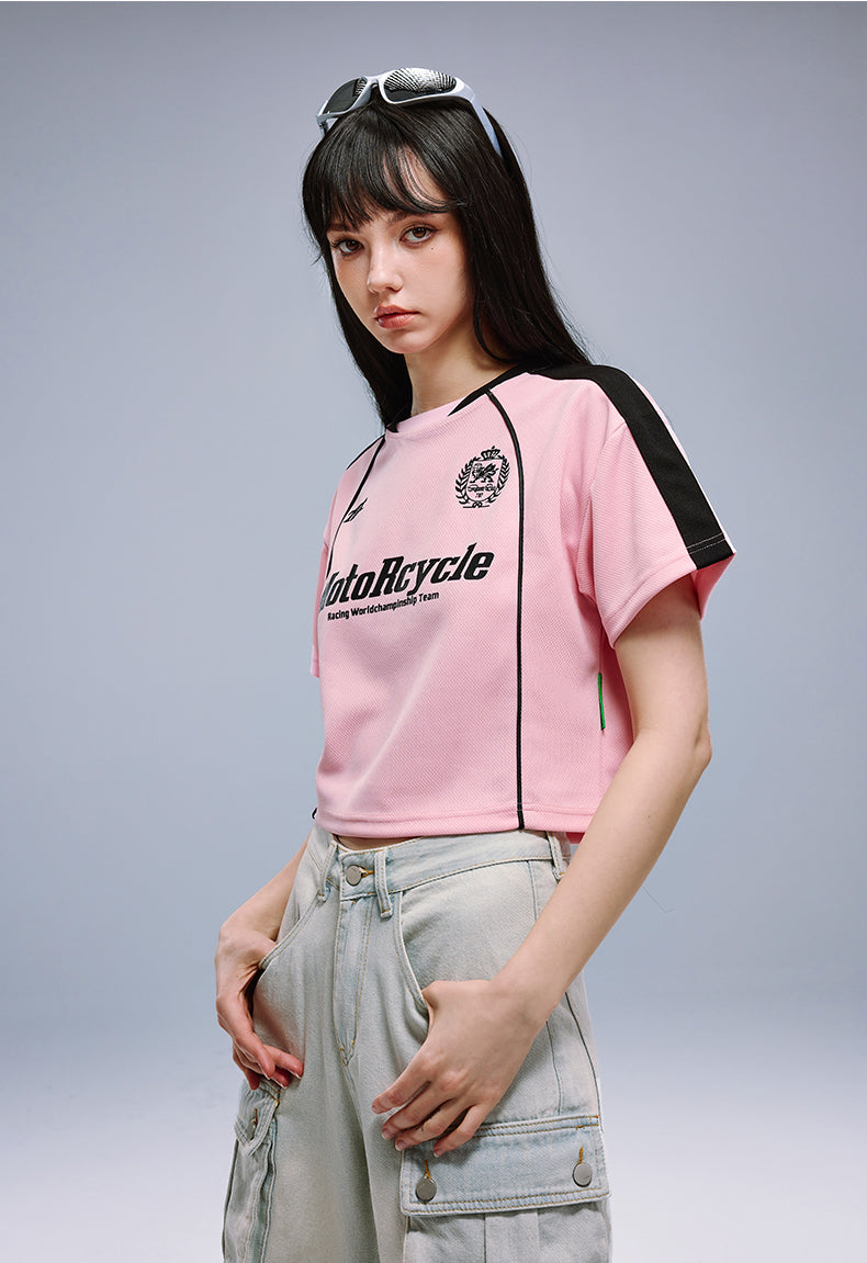 MotoRcycle Racing Crop Top
