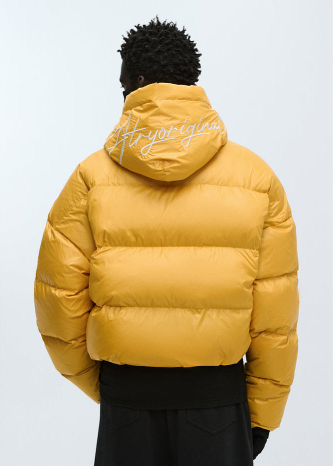 Cropped Retro Puffer Jacket