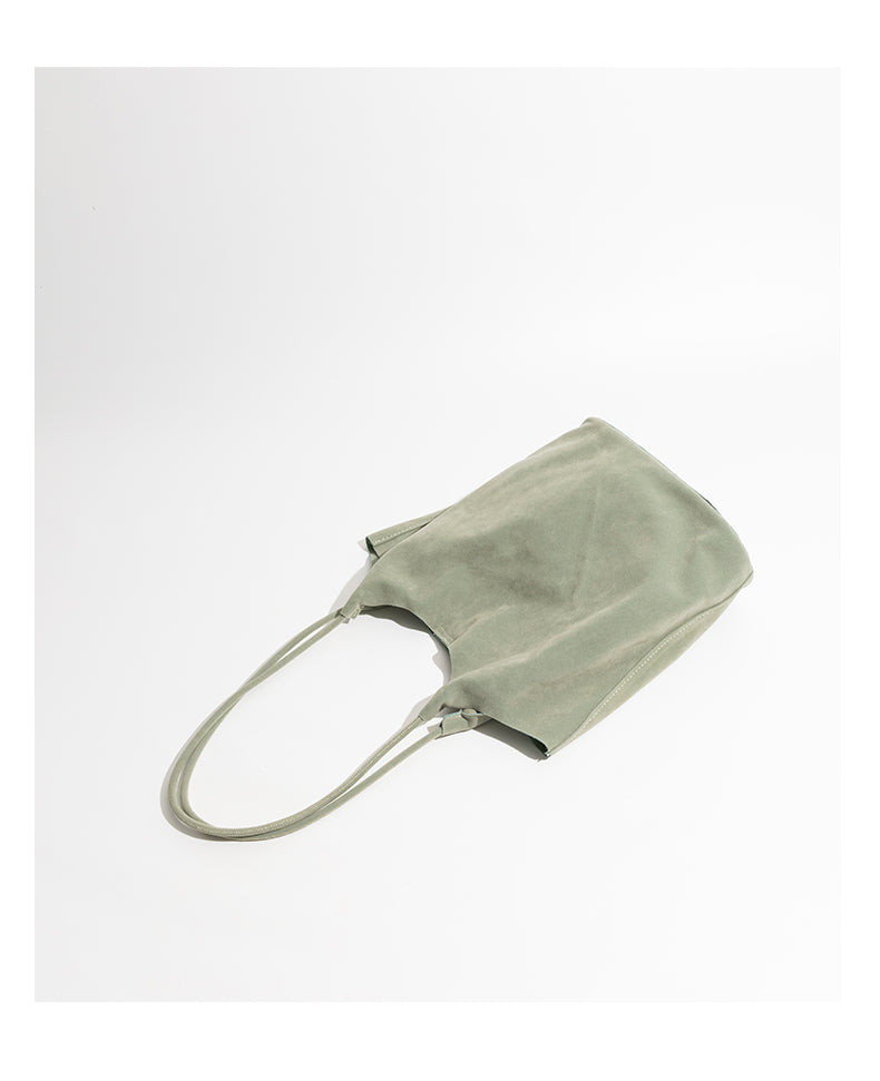 Suede Vertical Tote