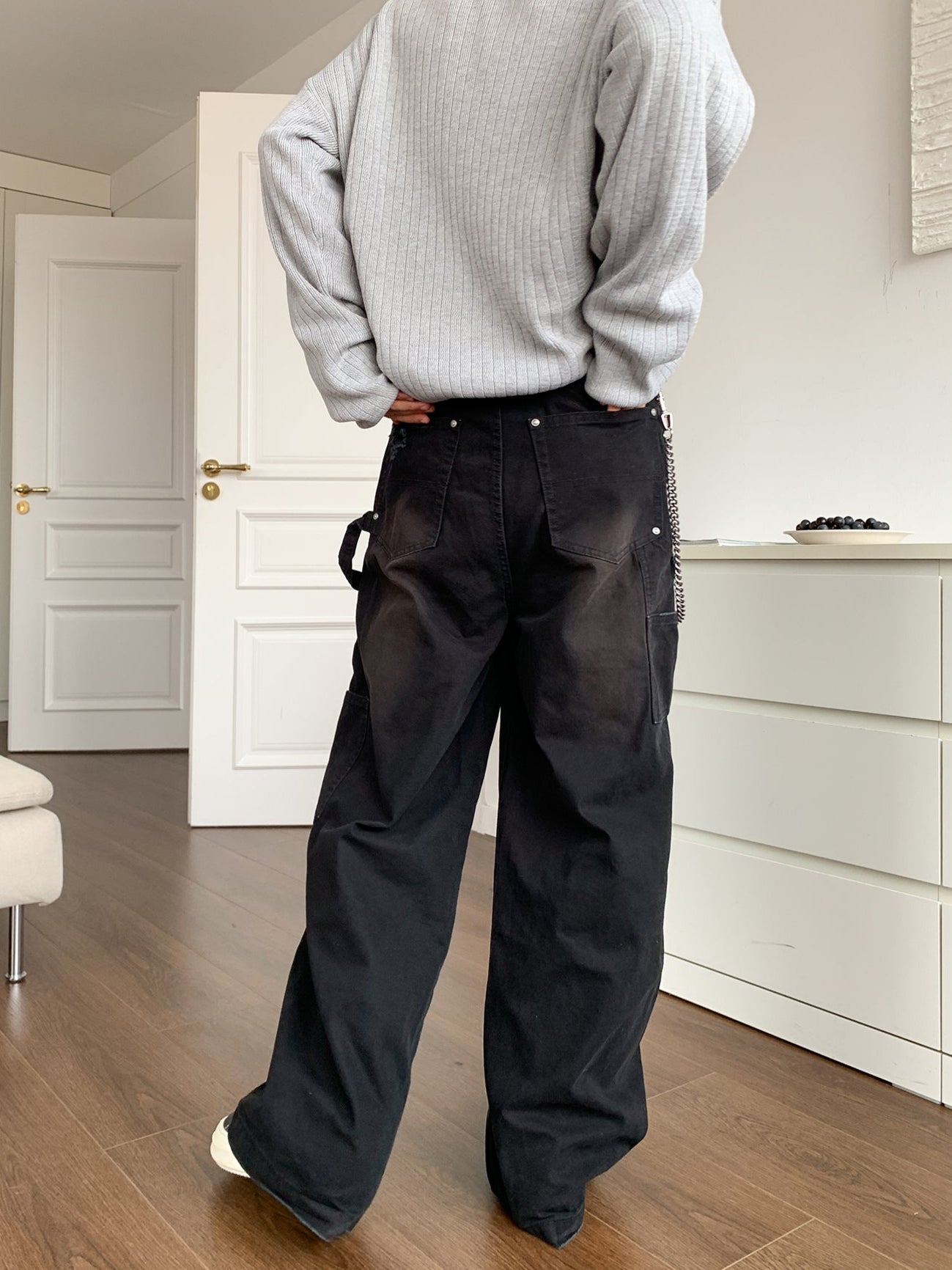 Double Knee Distressed Pants