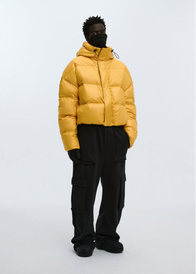 Cropped Retro Puffer Jacket