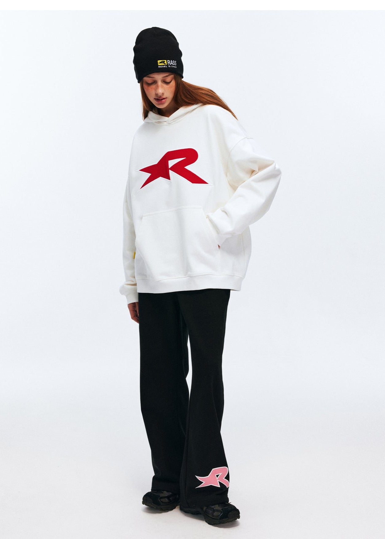 RASS Star Contrasting Patch Hoodie