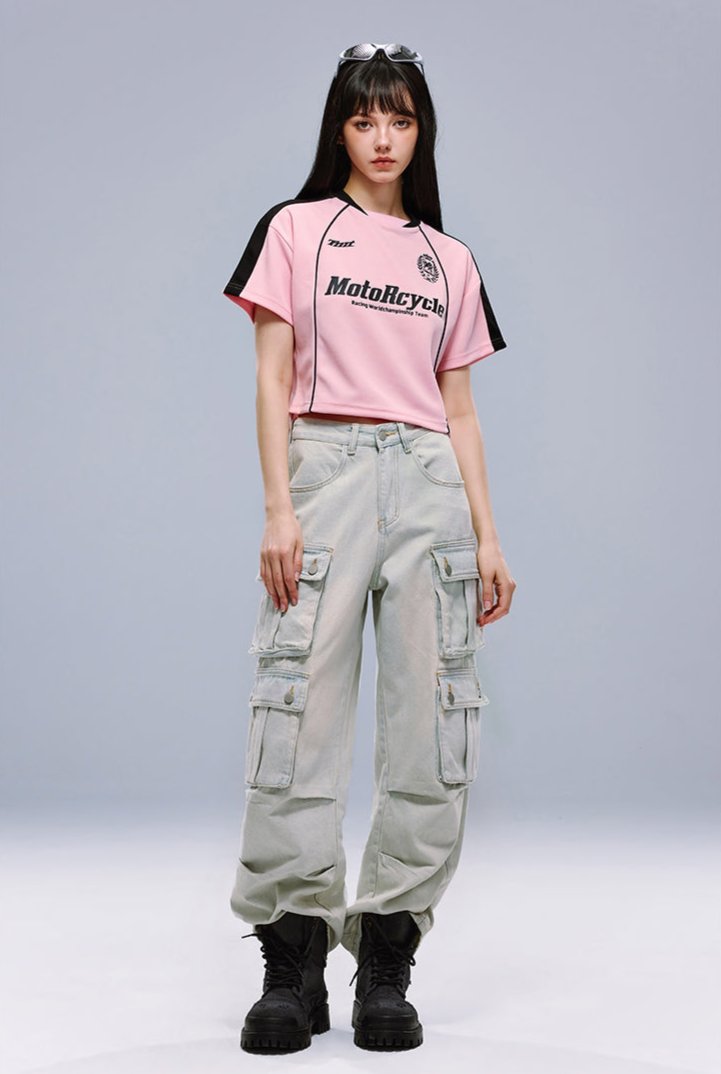 MotoRcycle Racing Crop Top