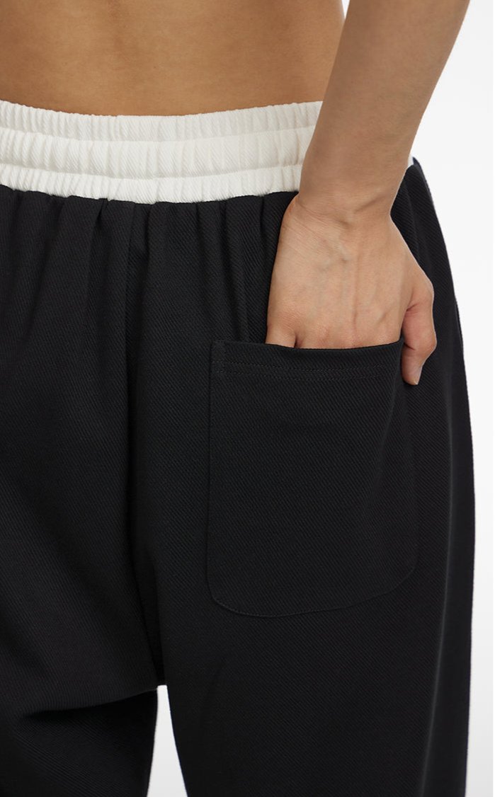 Drawstring Wide-Leg Pants