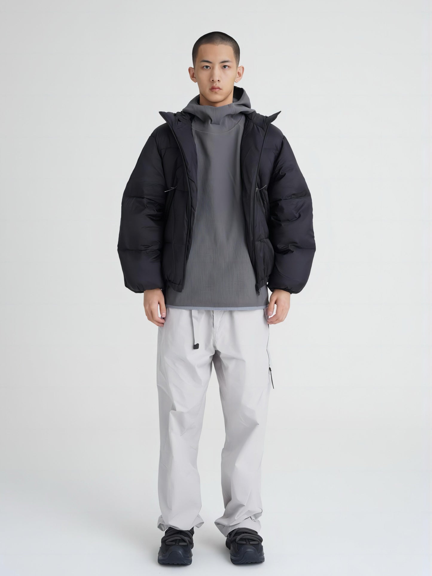 Lässige Winter-Pufferjacke
