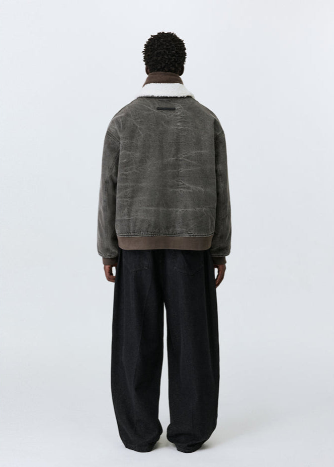 Fleece-Lined Denim Jacket