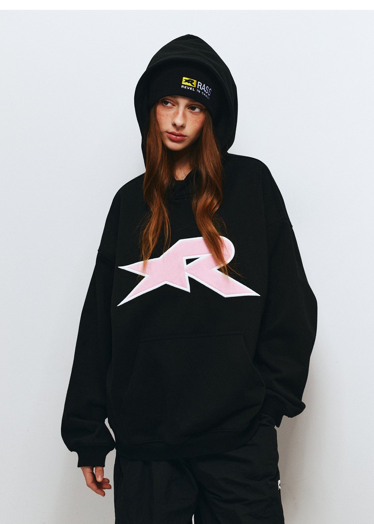 RASS Star Contrasting Patch Hoodie