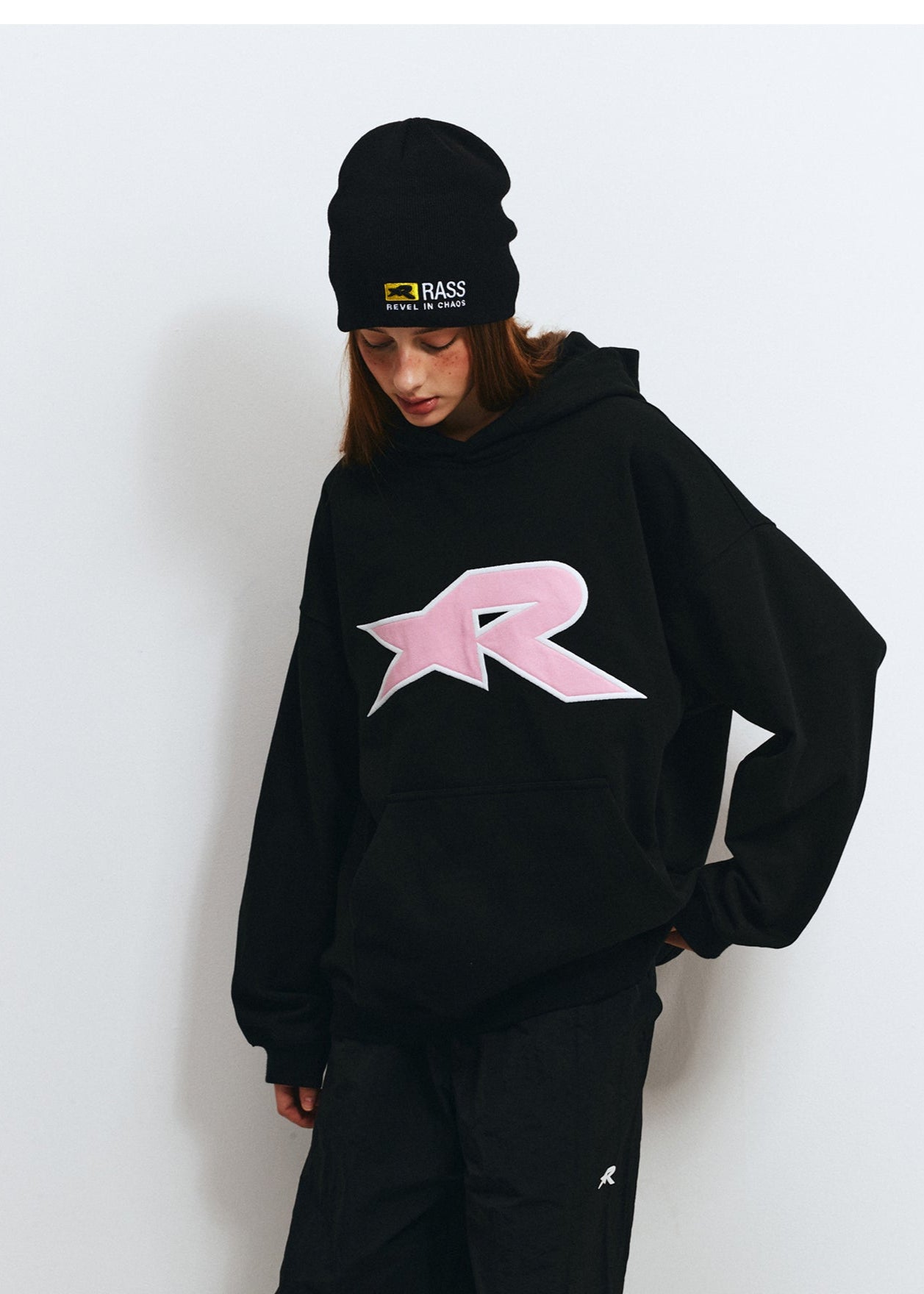 RASS Star Contrasting Patch Hoodie