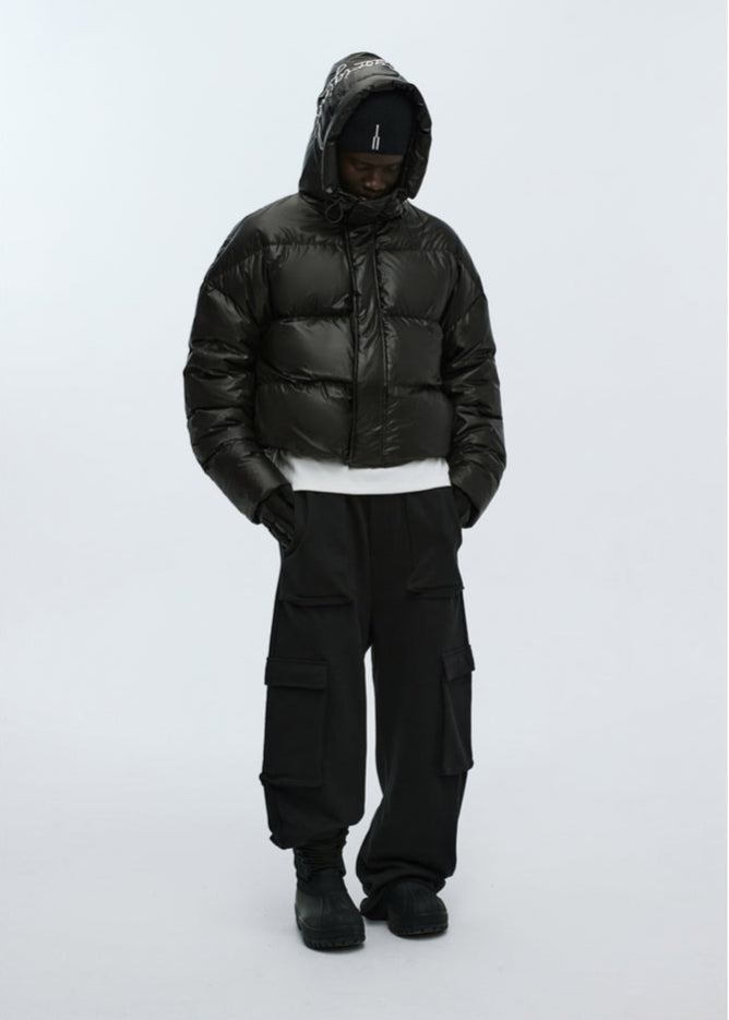 Cropped Retro Puffer Jacket