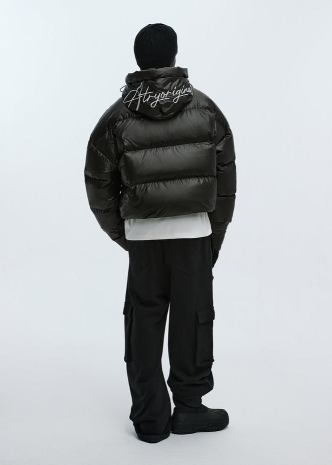 Cropped Retro Puffer Jacket