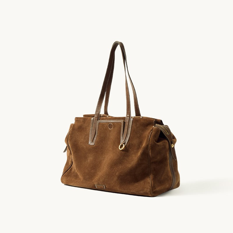 Retro Suede Tote Bag
