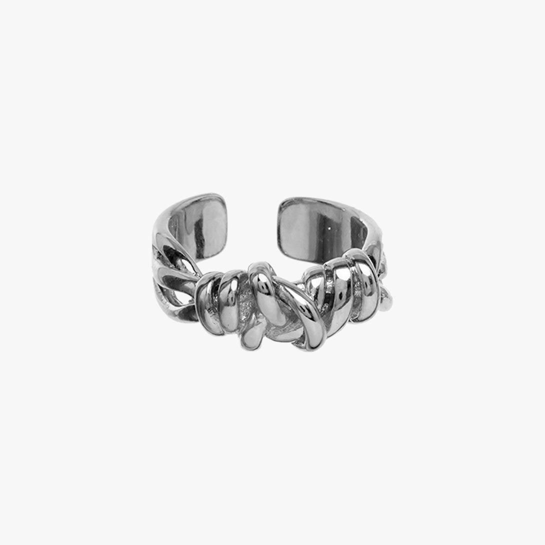 Entwine 18K Silver Ring