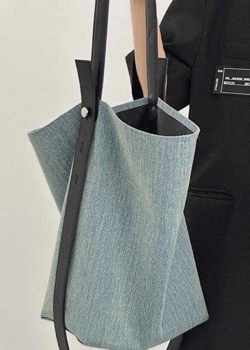 Denim Tote Shoulder Bag